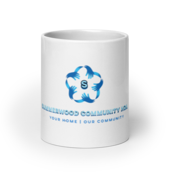 Summerwood Community HOA White glossy mug - Image 9